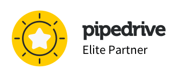 logotipo de pipedrive, crm a medida, bitar marketing, soluciones digitales y marketing digital, somos elite white partner de pipedrive